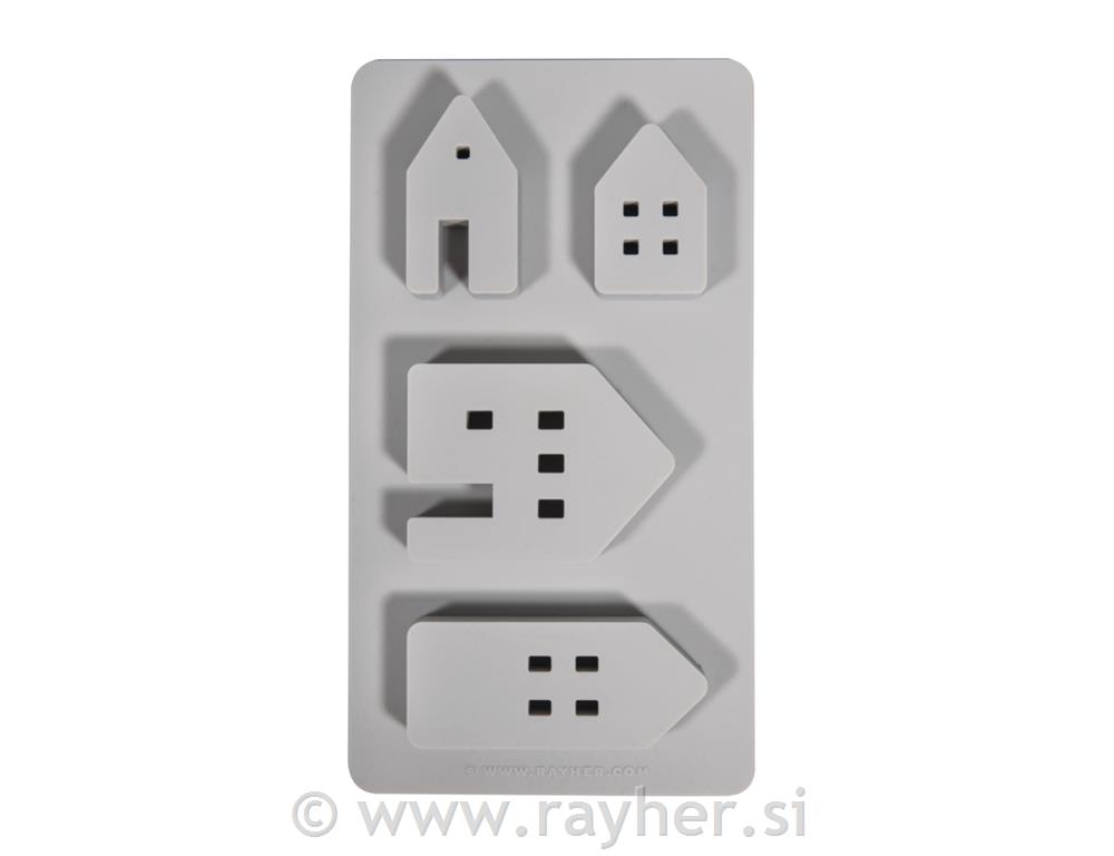 Silikonski kalup Hišice