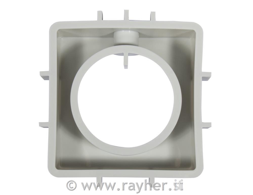 Silikonski kalup Vaza, kvadratna s krogom, 11x3,7x11cm, + epruveta in sveča