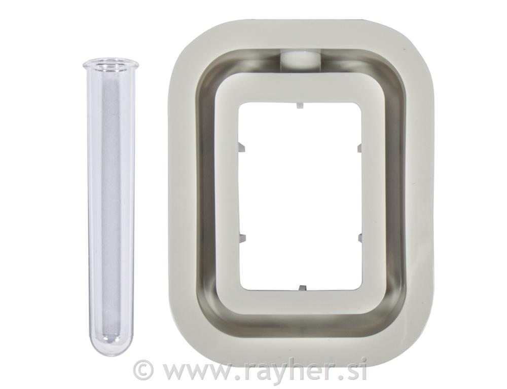 Silikonski kalup Vaza pravokotne oblike, 10,5x3,7x14cm, +1x epruveta