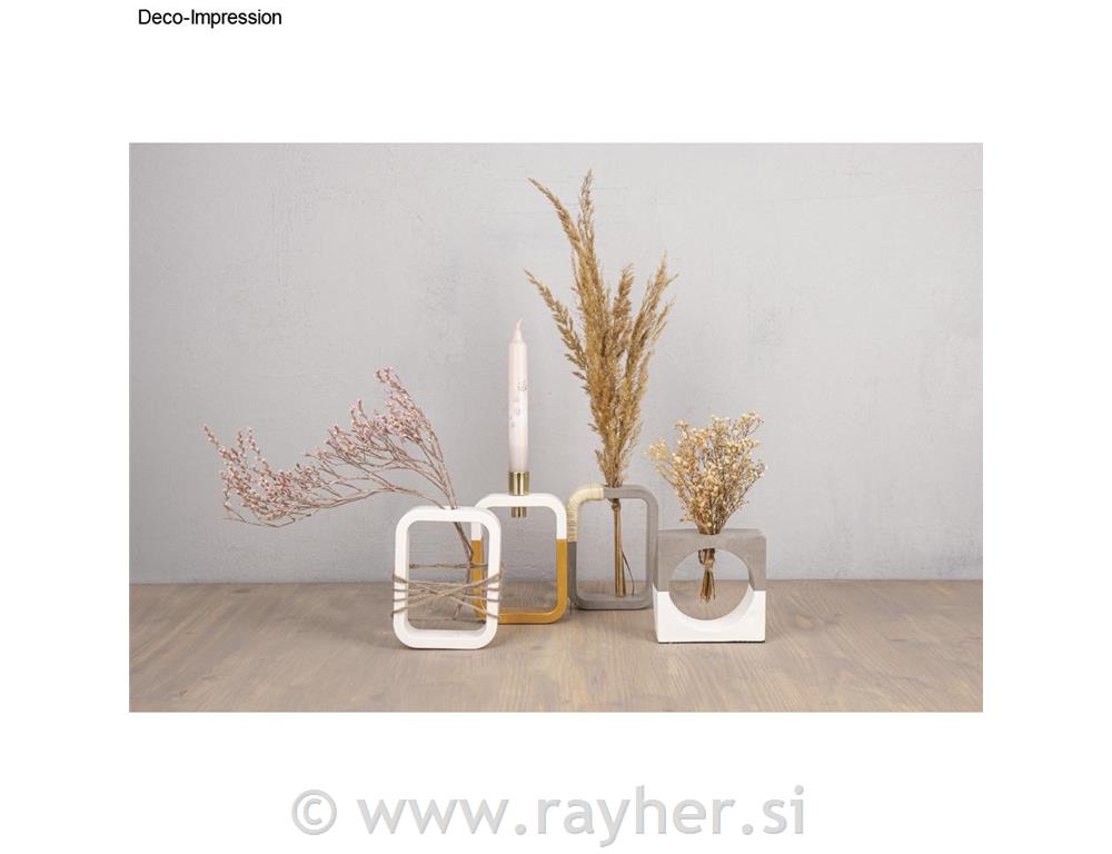 Silikonski kalup Vaza pravokotne oblike, 10,5x3,7x14cm, +1x epruveta