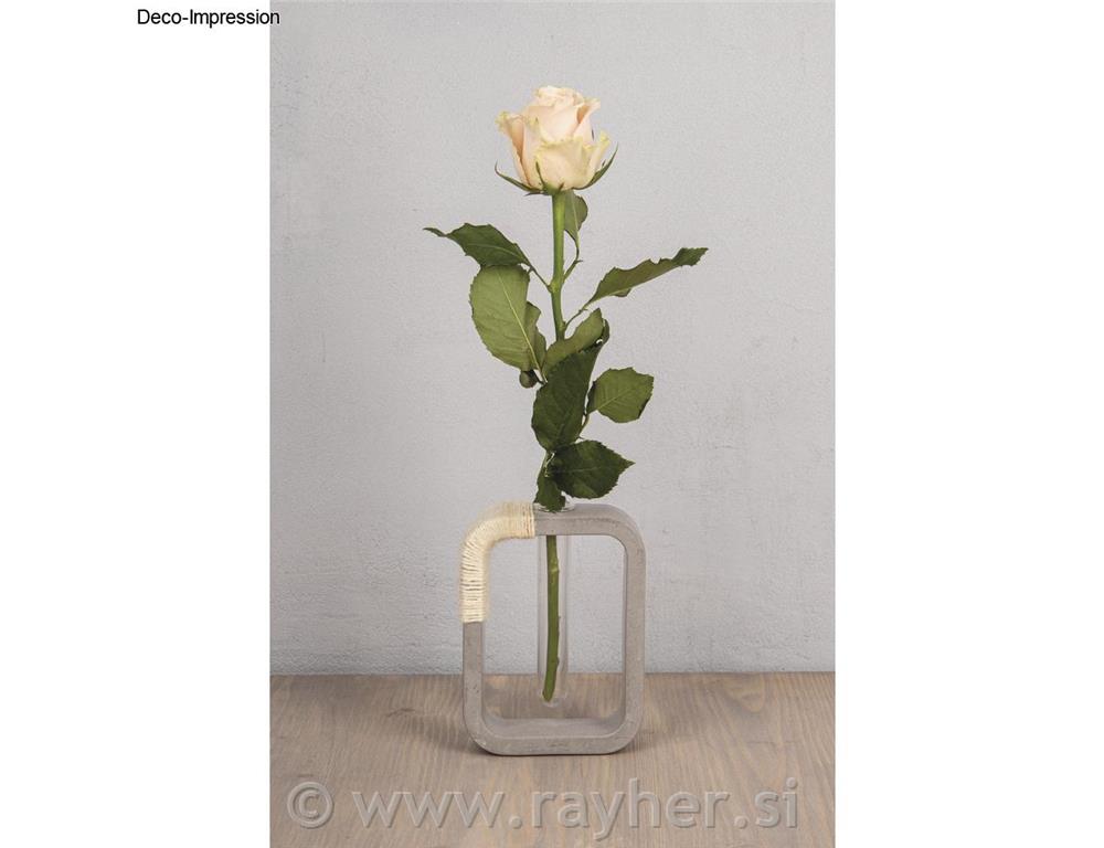 Silikonski kalup Vaza pravokotne oblike, 10,5x3,7x14cm, +1x epruveta