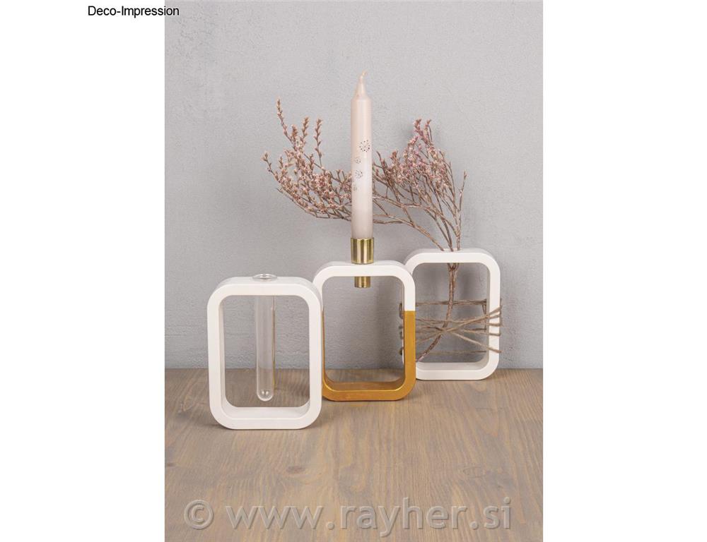 Silikonski kalup Vaza pravokotne oblike, 10,5x3,7x14cm, +1x epruveta