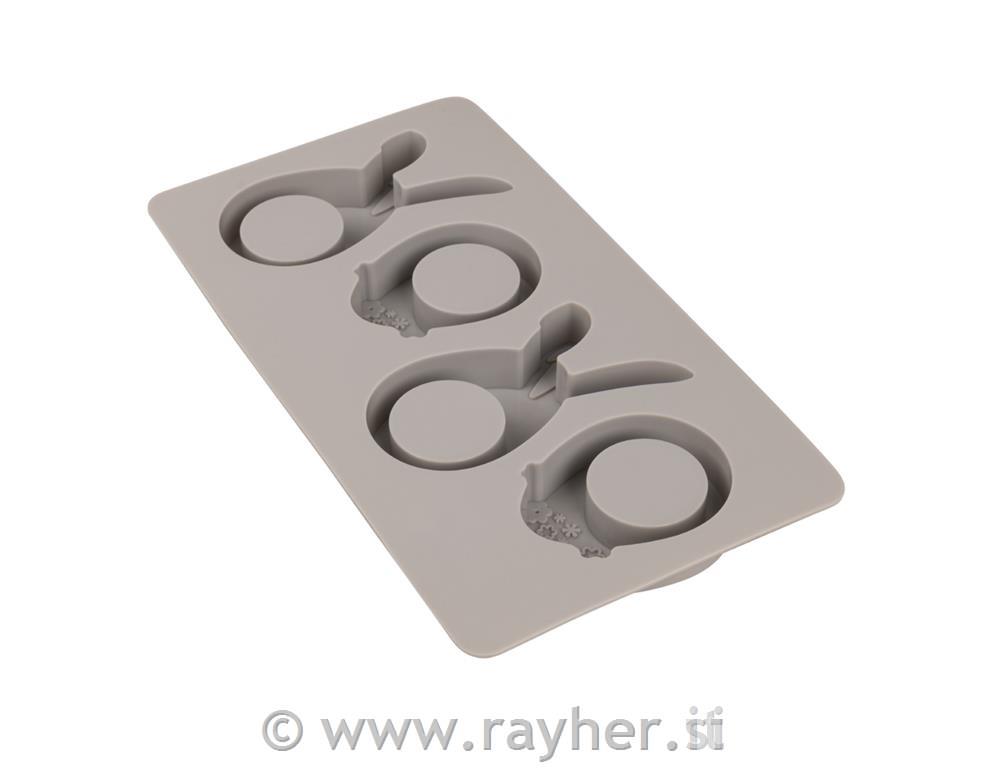 Silikonski kalup "Srečno jajce", 14,5x26x2cm, 4 modeli