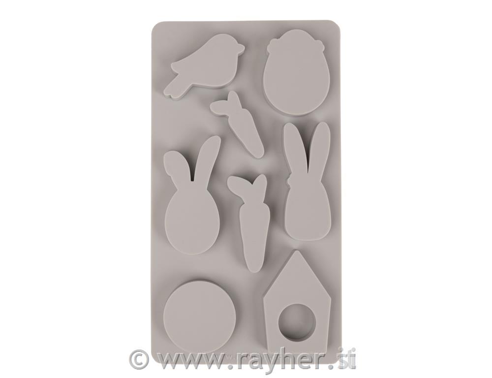 Silikonski Kalup "Happy Spring", 14,5x26x1cm, 8 motivov