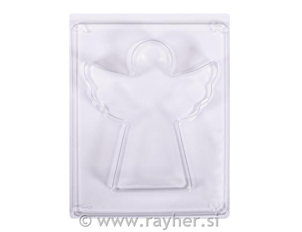 PET casting mould Guardian angel small,11,4x9,8 cm, depth up to 1,8 cm