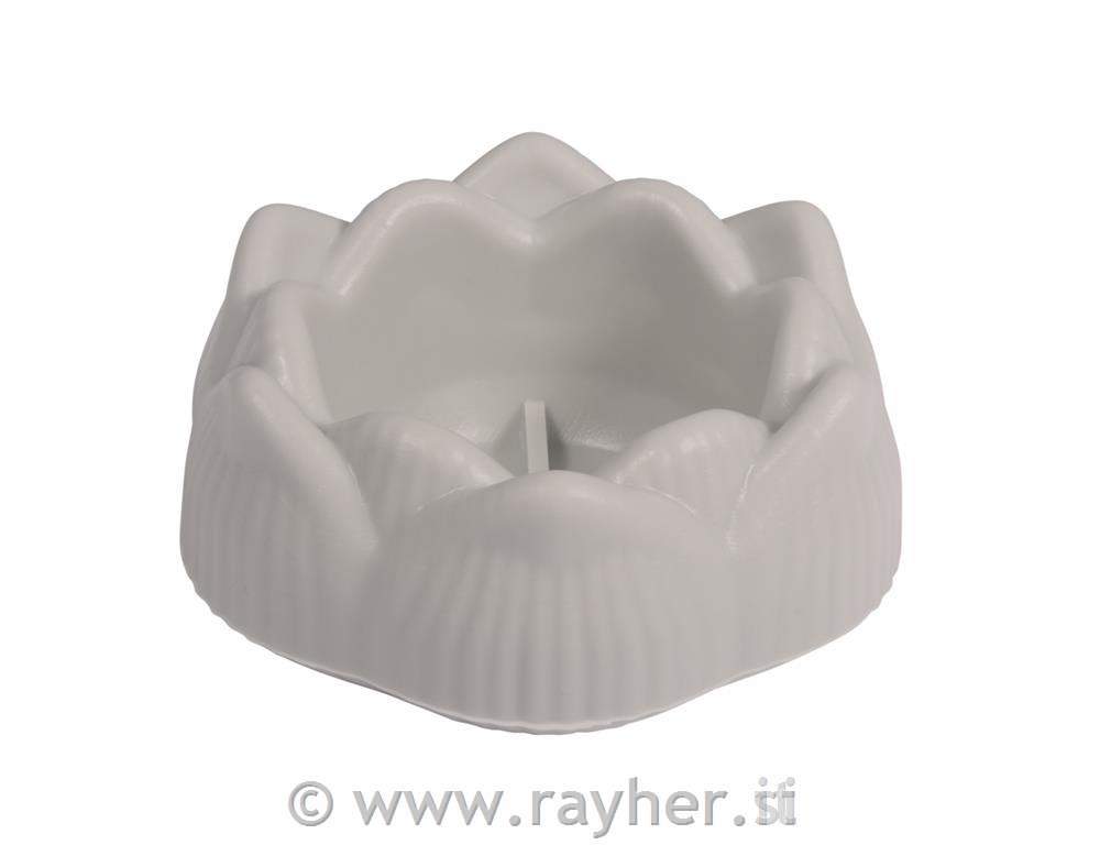 Silikonski kalup Posoda lotosov cvet, premer 8 cm, višina 3,5 cm