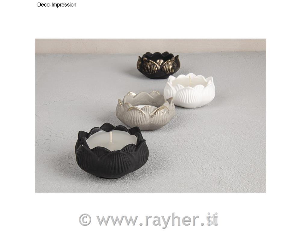 Silikonski kalup Posoda lotosov cvet, premer 8 cm, višina 3,5 cm