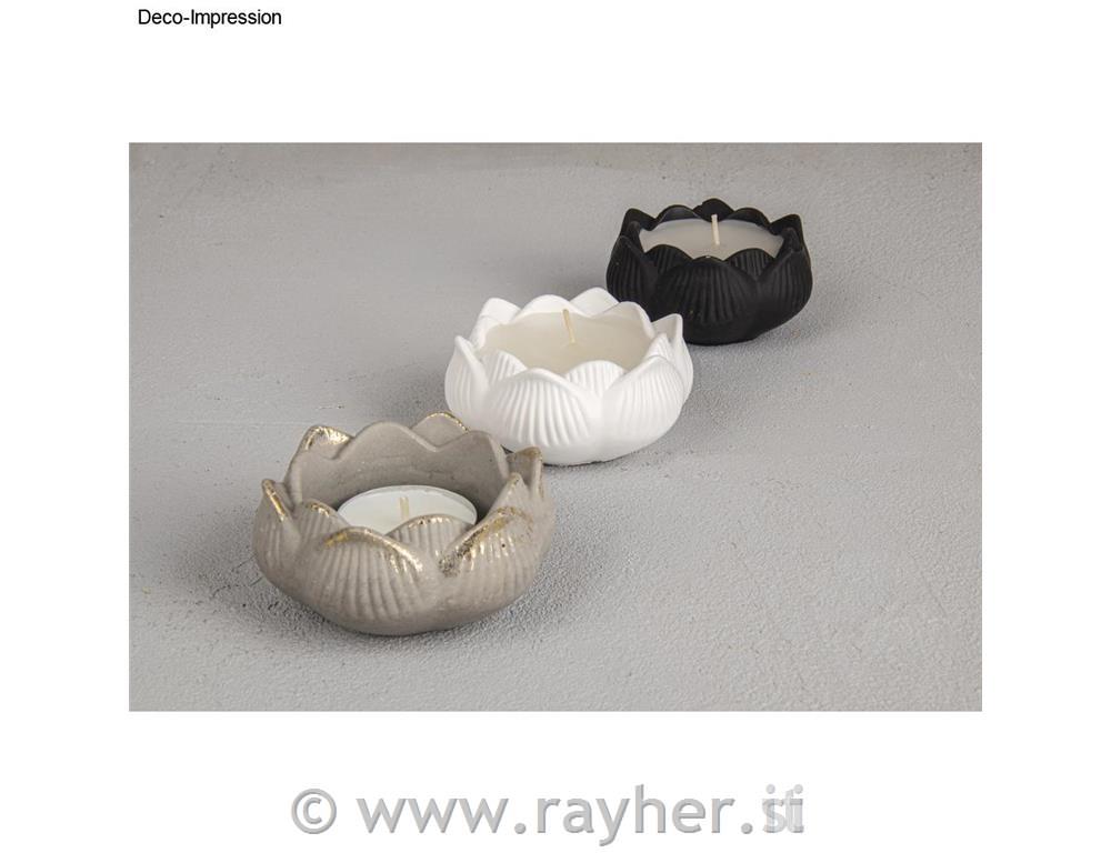 Silikonski kalup Posoda lotosov cvet, premer 8 cm, višina 3,5 cm