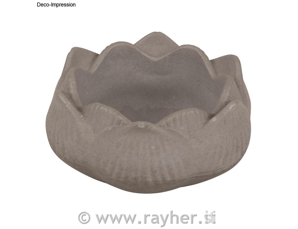 Silikonski kalup Posoda lotosov cvet, premer 8 cm, višina 3,5 cm