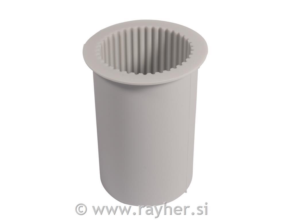 Silikonski kalup Rebrasta sveča v obliki stebra, premer 5 cm, višina 8,7 cm