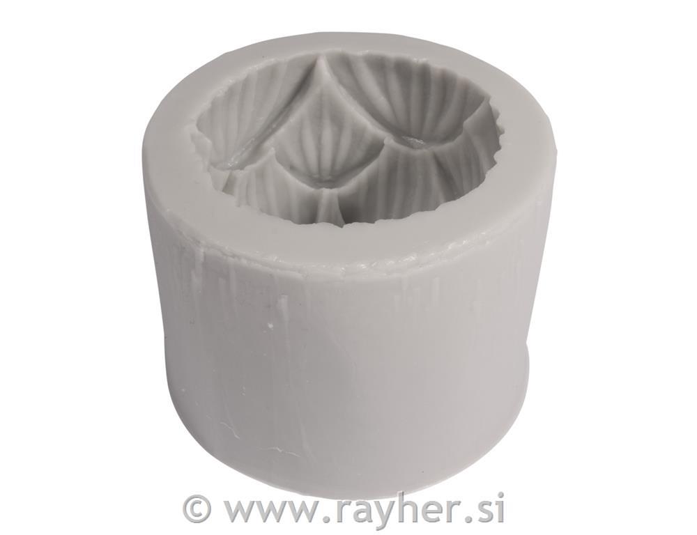 Silikonski kalup Lotosov cvet, premer 5,5 cm, višina 5,5 cm