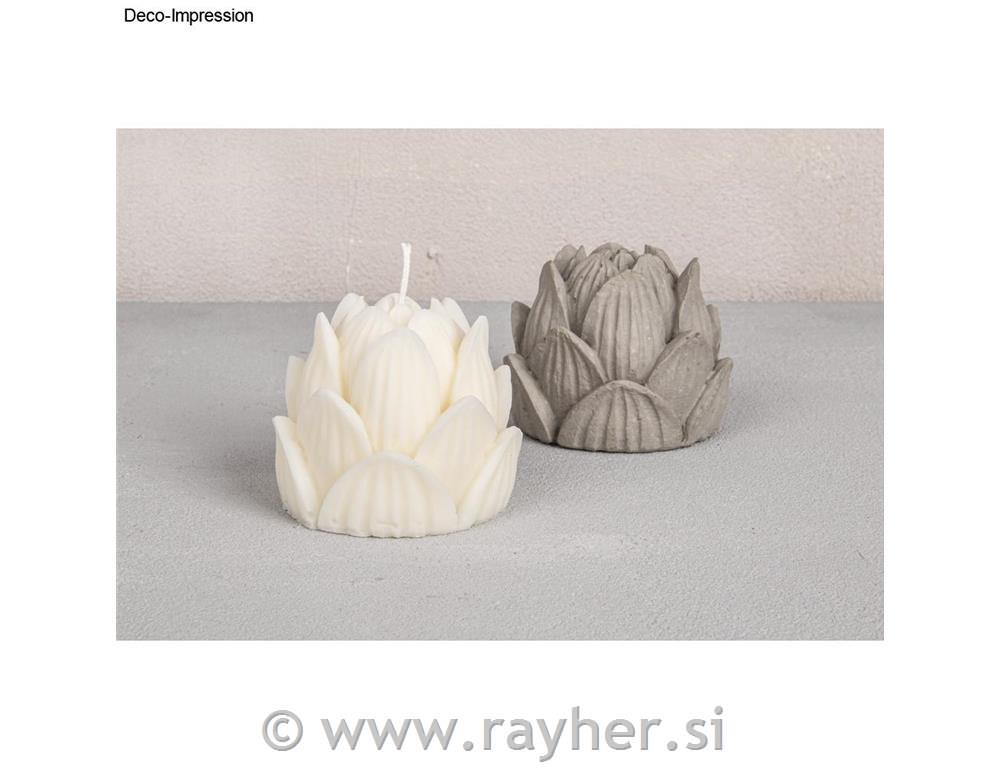 Silikonski kalup Lotosov cvet, premer 5,5 cm, višina 5,5 cm