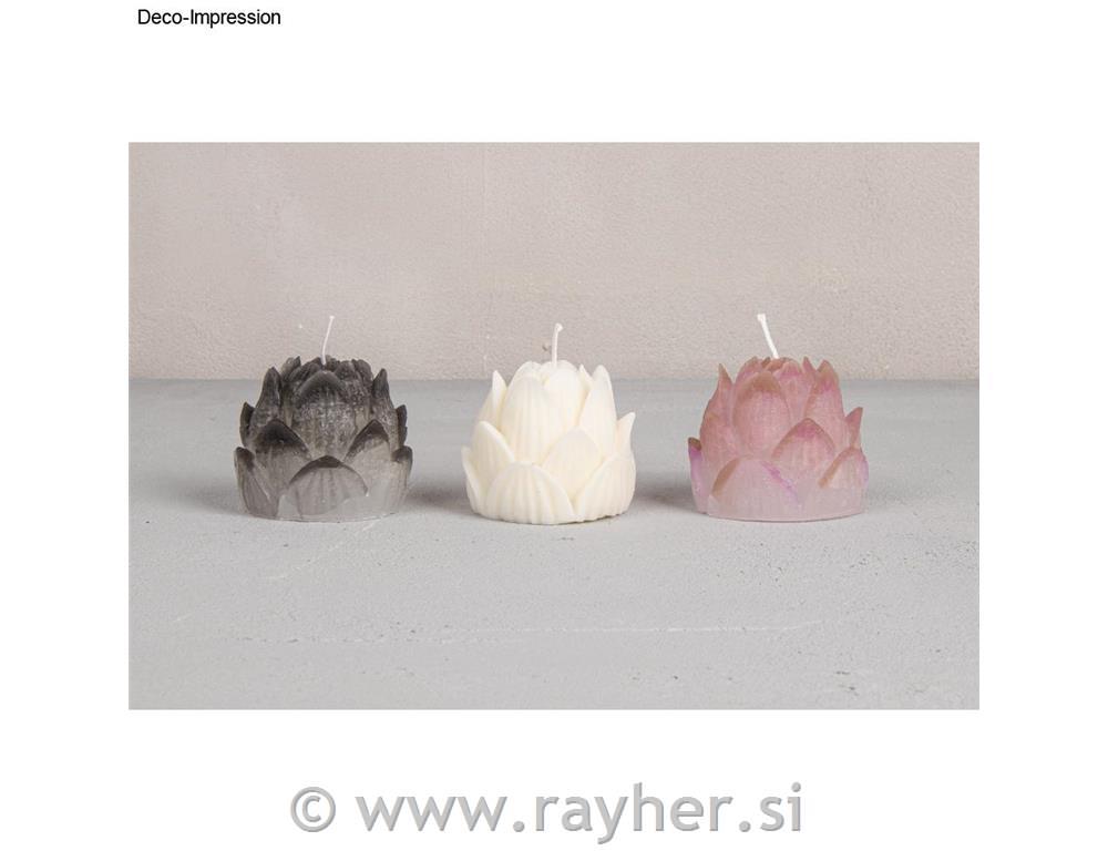 Silikonski kalup Lotosov cvet, premer 5,5 cm, višina 5,5 cm