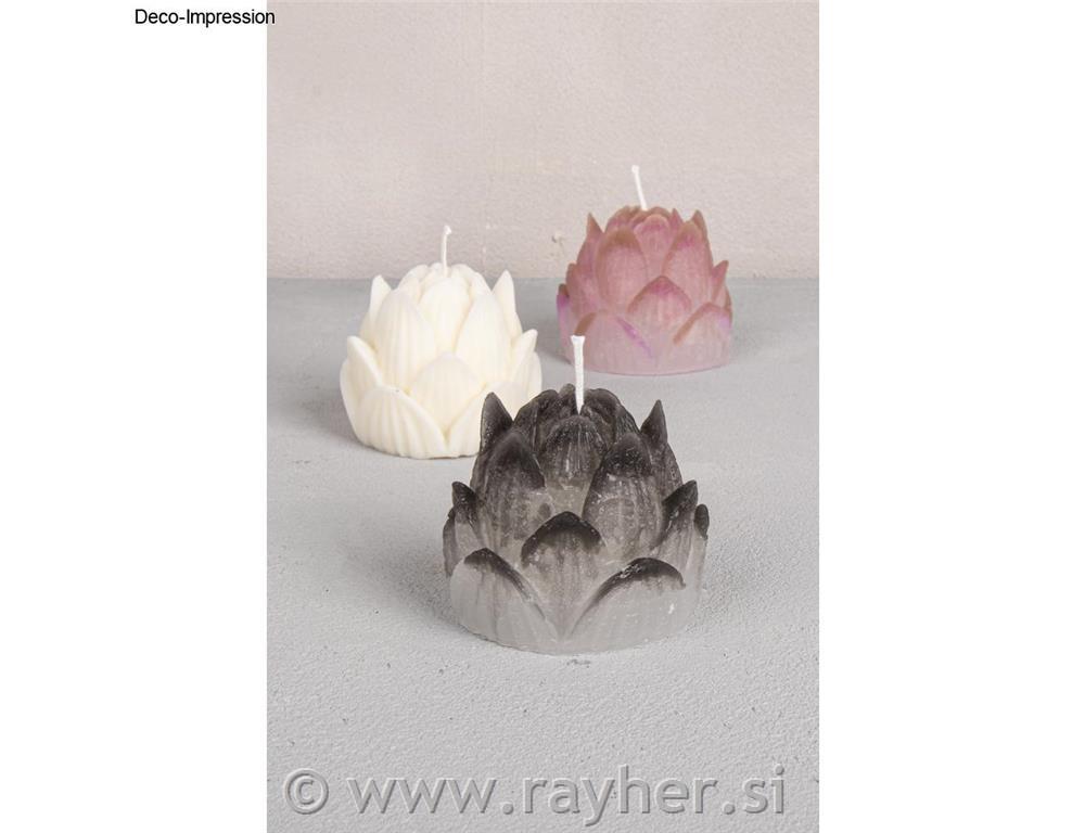 Silikonski kalup Lotosov cvet, premer 5,5 cm, višina 5,5 cm