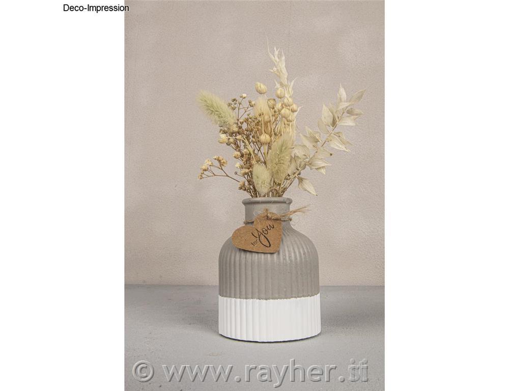 Silikonski kalup Vaza, drobno žlebljen, višina 9,5 cm, + epruveta