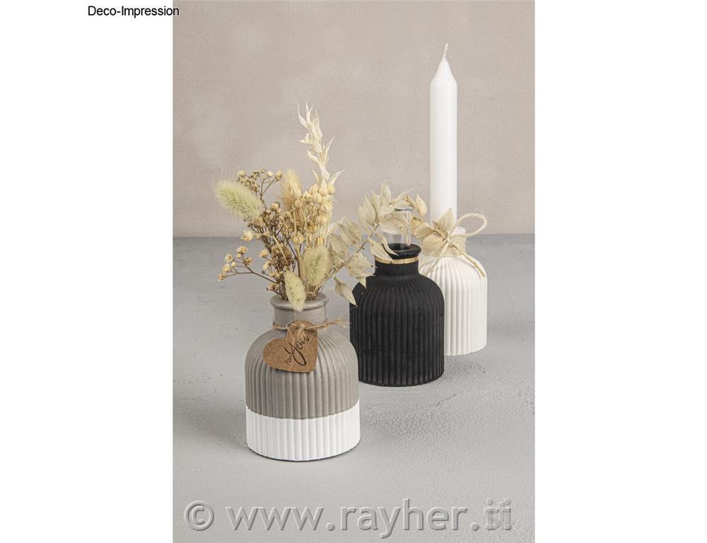 Silikonski kalup Vaza, drobno žlebljen, višina 9,5 cm, + epruveta