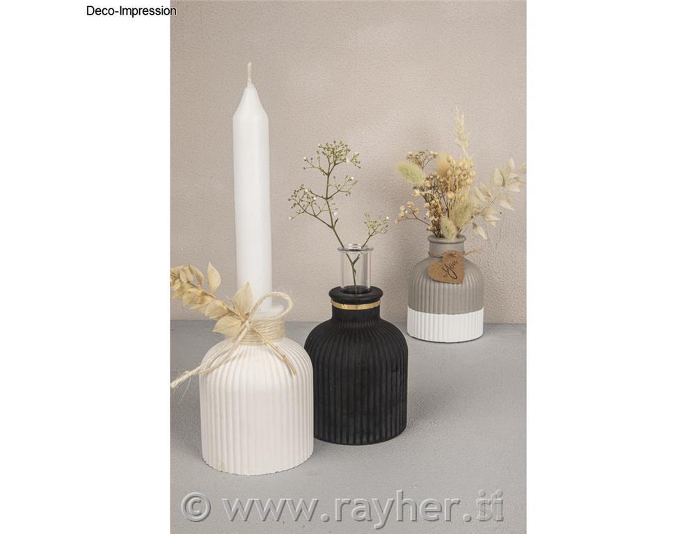 Silikonski kalup Vaza, drobno žlebljen, višina 9,5 cm, + epruveta