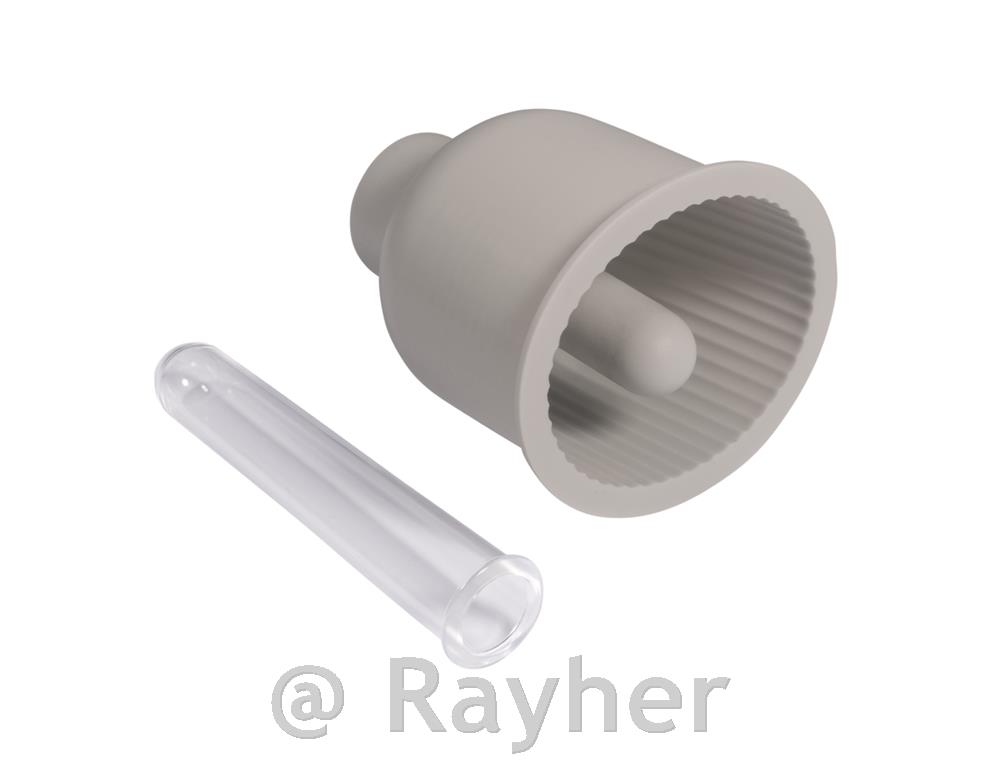 Silikonski kalup Vaza, drobno žlebljen, višina 9,5 cm, + epruveta