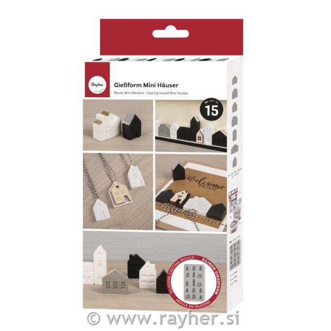 Silicone casting mould Mini Houses
