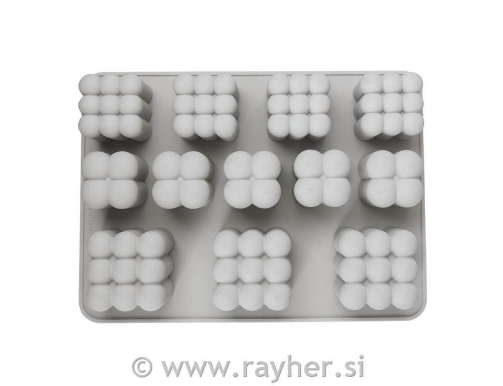 Silicone mould Bubble hearts, 24.4x18x50