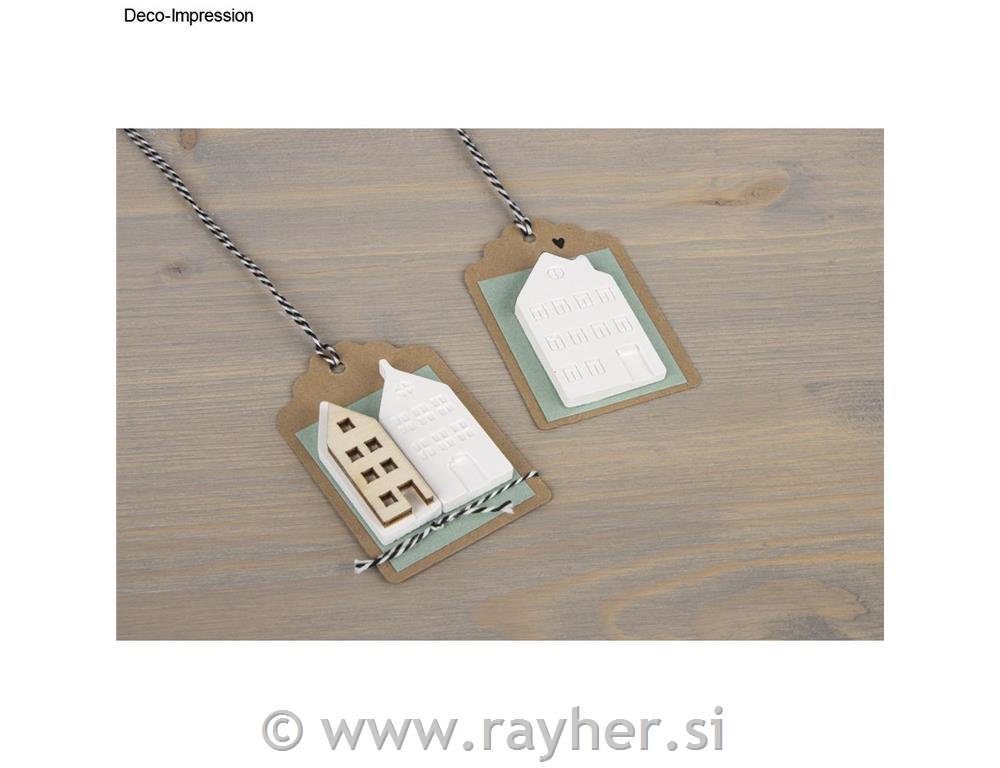 Silikonski kalup Nordijske hiške, male, 14.5x26x1.5cm, 12 motivov