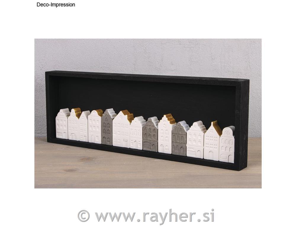 Silikonski kalup Nordijske hiške, male, 14.5x26x1.5cm, 12 motivov