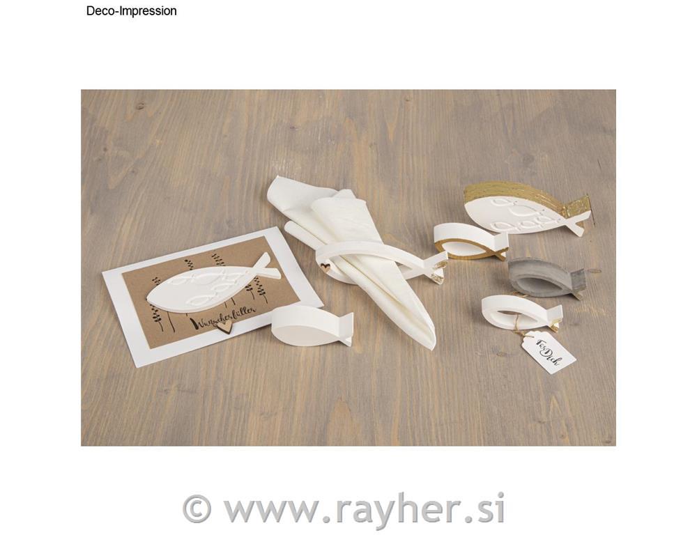 Silicone Casting mould Fish5 shapes, box 1pc