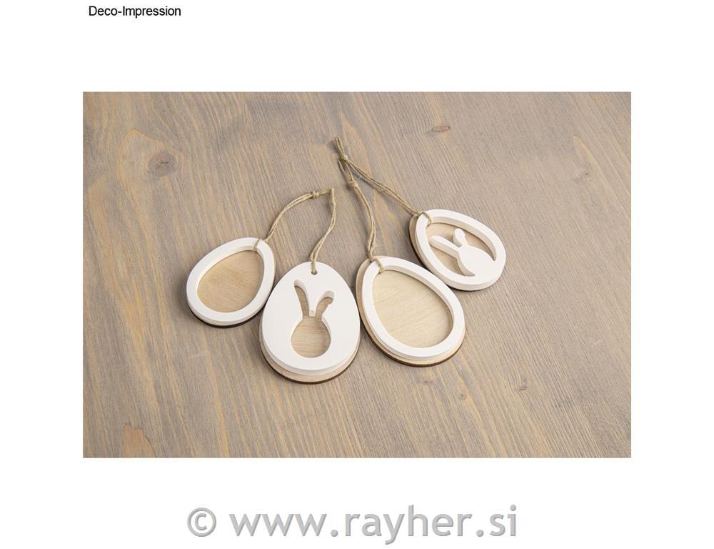 Silicone casting mould Eggs and rabbit