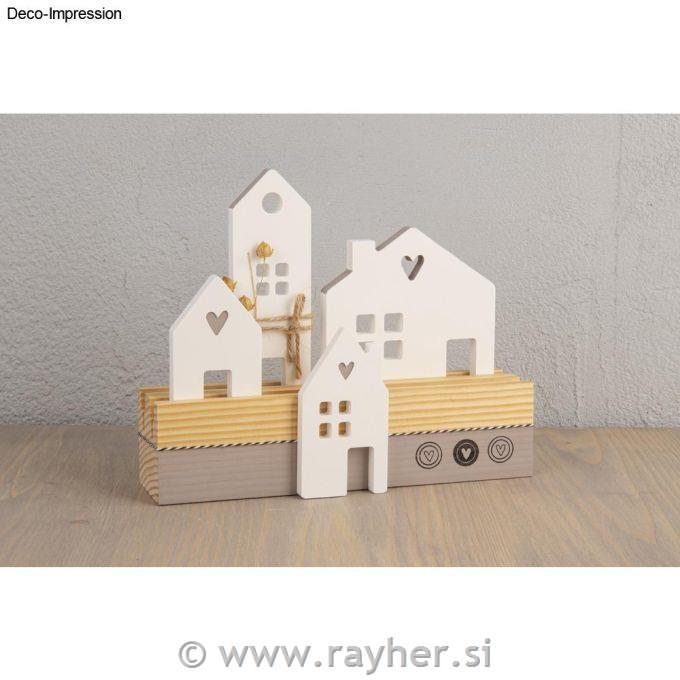 Silikonski kalup Hišice 2, šest motivov