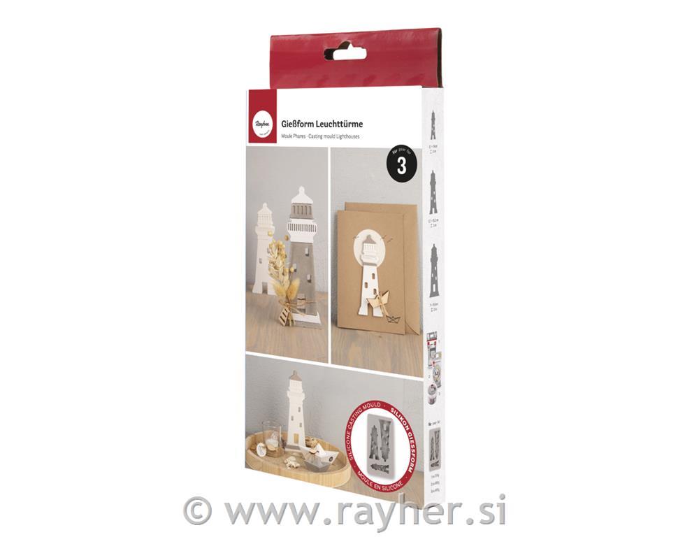 Silikonski kalup Svetilnik, 3 oblike