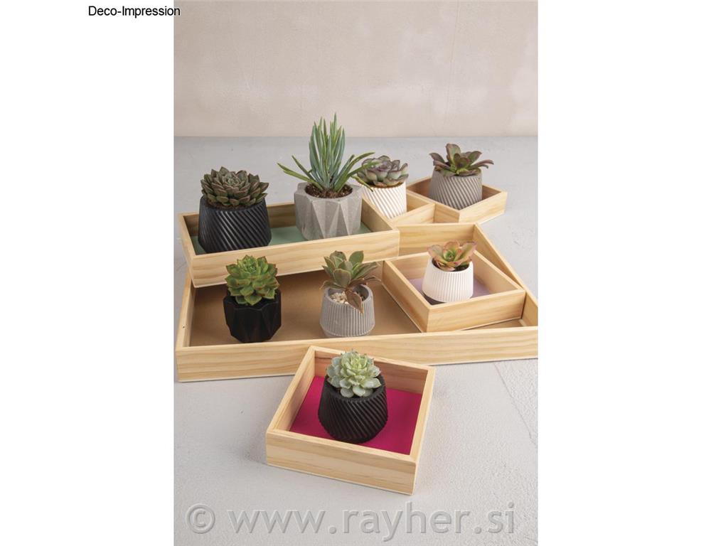 Silikonski kalup Mini lončki 3 dizajni, 5x5cm