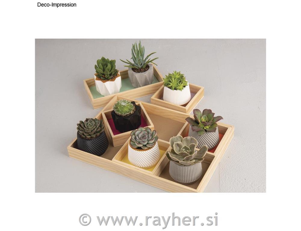 Silikonski kalup Mali lončki 3 dizajni, 7x5,5cm