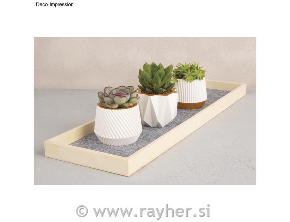 Silikonski kalup Mali lončki 3 dizajni, 7x5,5cm