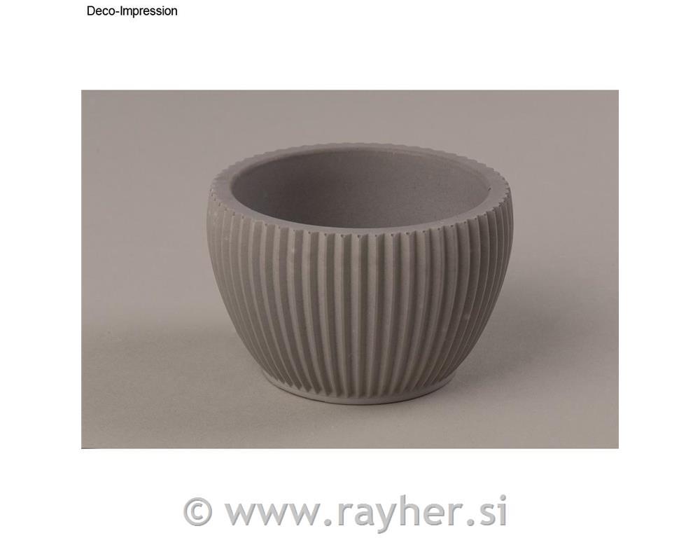 Silicone mould Decorative bowl, ridged9cm, height 6cm, box 1pc