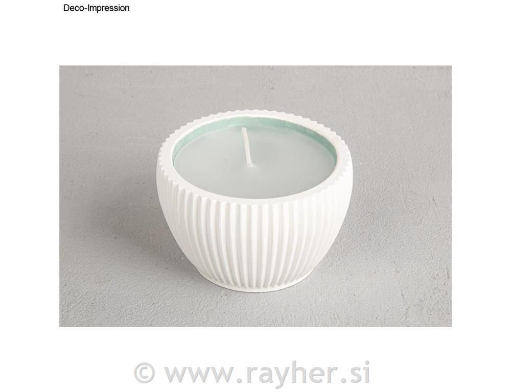 Silicone mould Decorative bowl, ridged9cm, height 6cm, box 1pc
