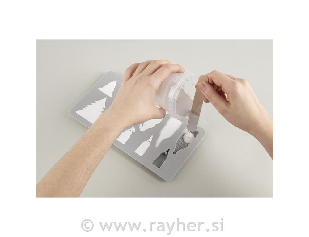 Silikonski kalup Palčkova družina, 14.5x26x1cm, 9 motivov