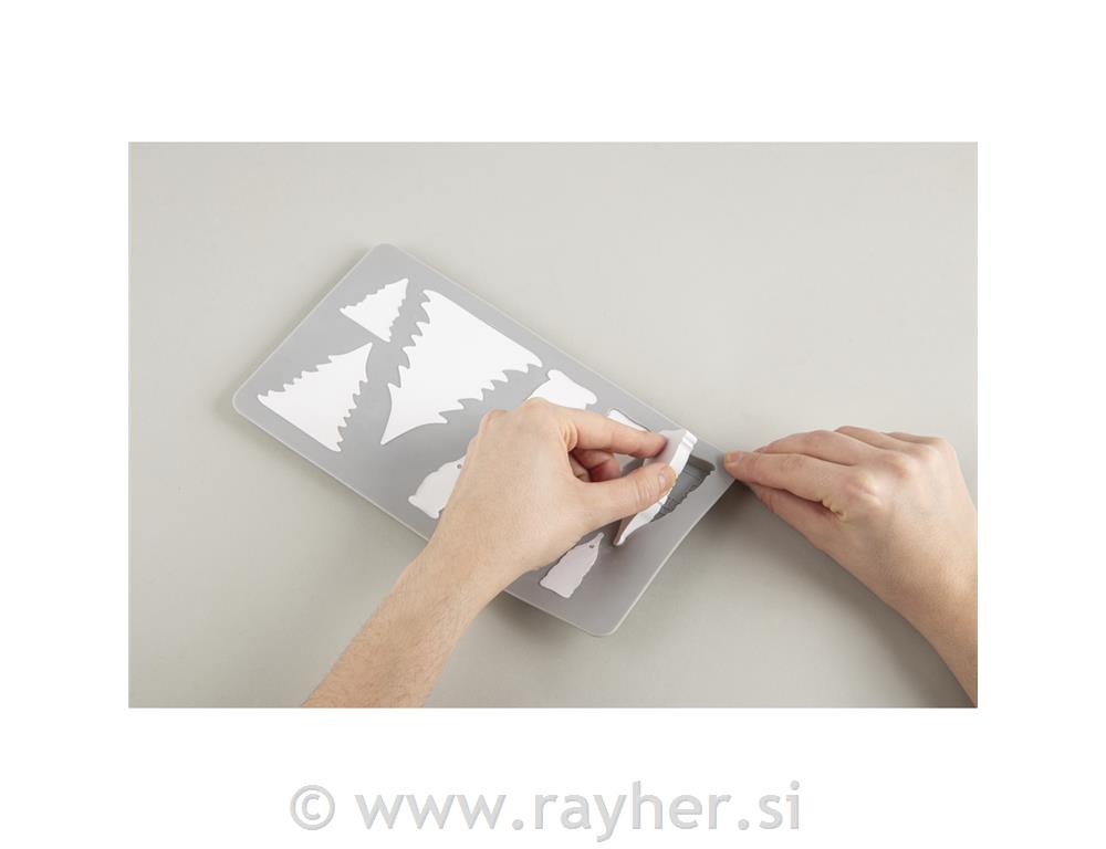 Silikonski kalup Palčkova družina, 14.5x26x1cm, 9 motivov