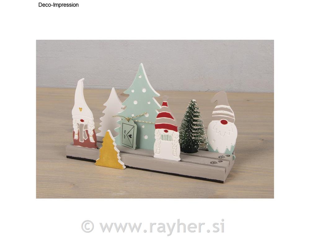 Silikonski kalup Palčkova družina, 14.5x26x1cm, 9 motivov