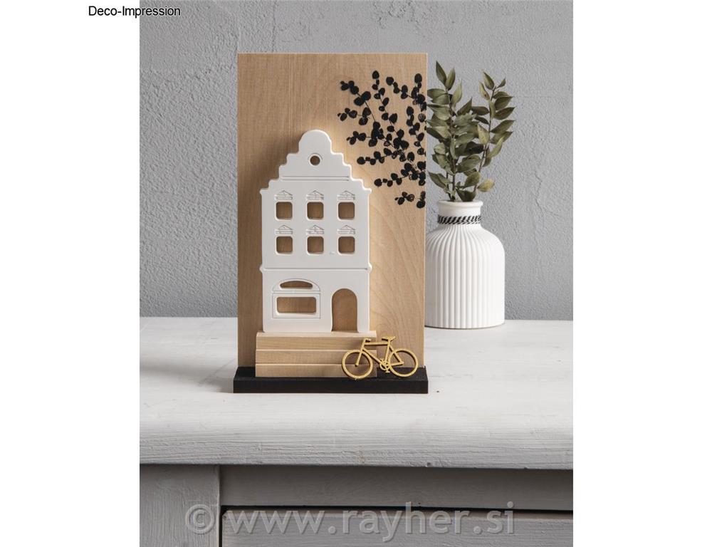 Silikonski kalup Nordijske hiške, 14.5x26x1.7cm, 3 motivi