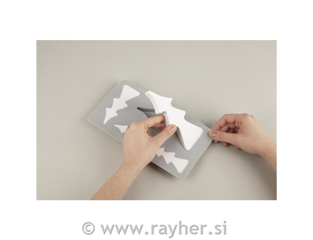 Silikonski kalup Smreke, 14.5x26x2cm, 4 motivi