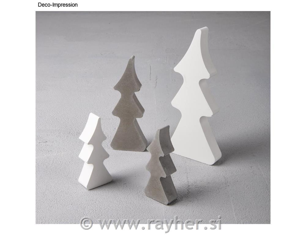 Silikonski kalup Smreke, 14.5x26x2cm, 4 motivi