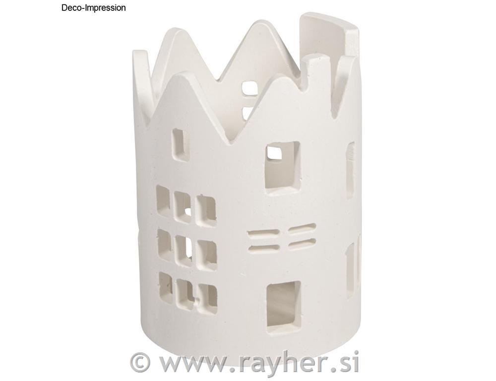 Silikonski kalup Svečnik hiške, o 8cm x H 11.20cm