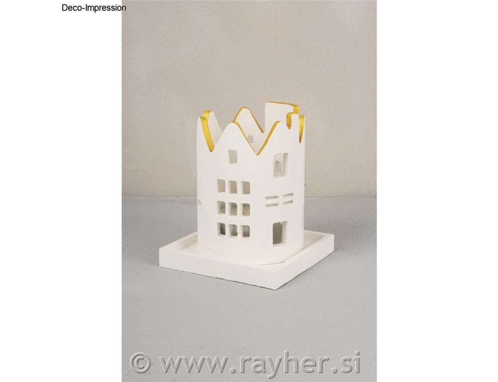 Silikonski kalup Svečnik hiške, o 8cm x H 11.20cm