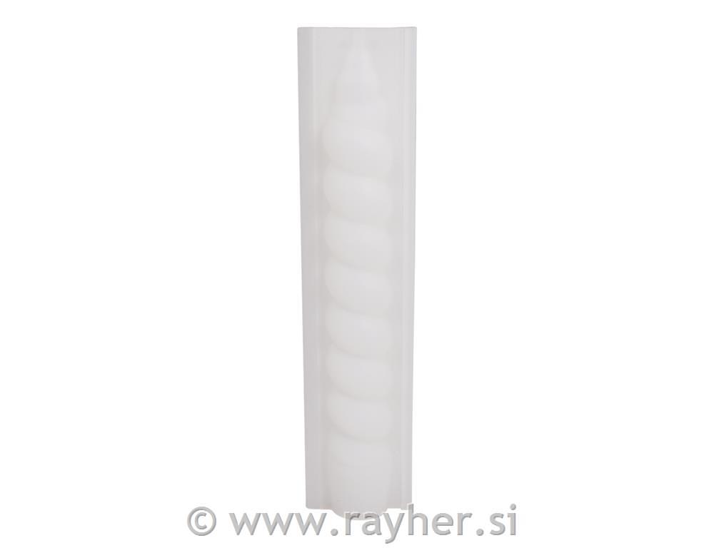 Kalup sveča zavita, o2cm / višina 19.5cm
