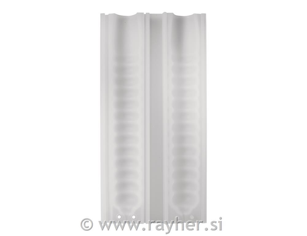Kalup sveča črtasta, o2cm / višina 19.5cm