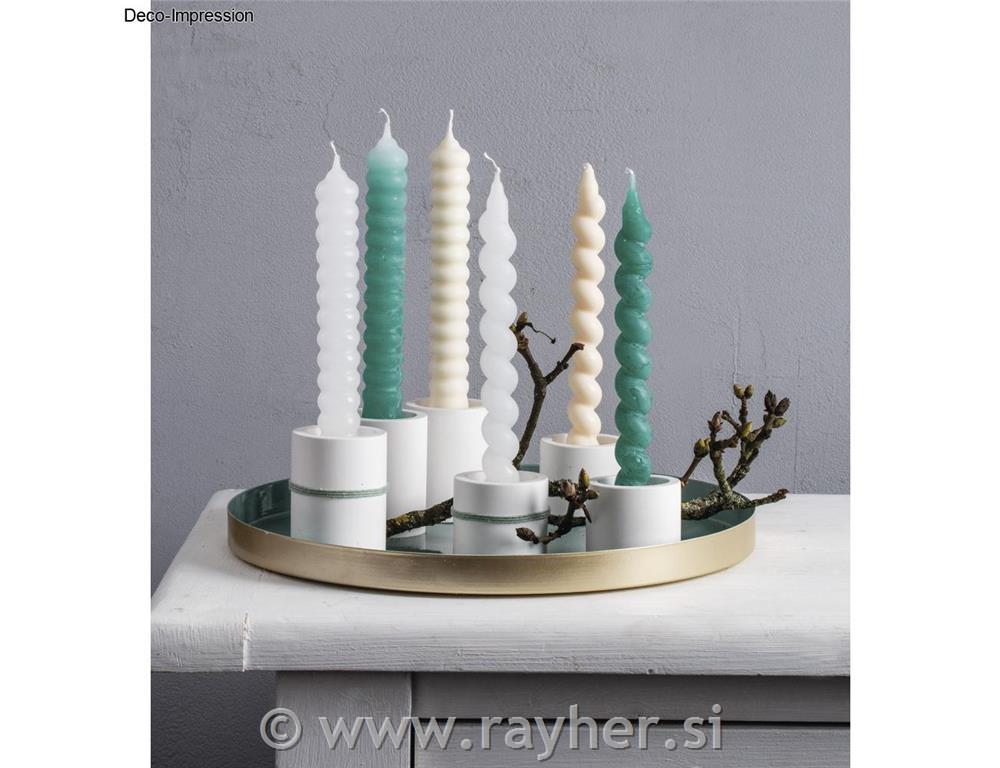 Kalup sveča črtasta, o2cm / višina 19.5cm