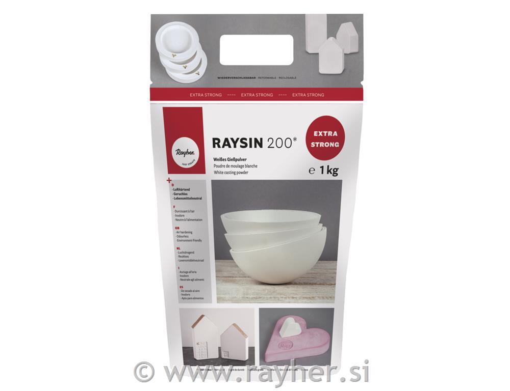 Raysin 200 prah za vlivanje v kalupe, bel, 1 kg