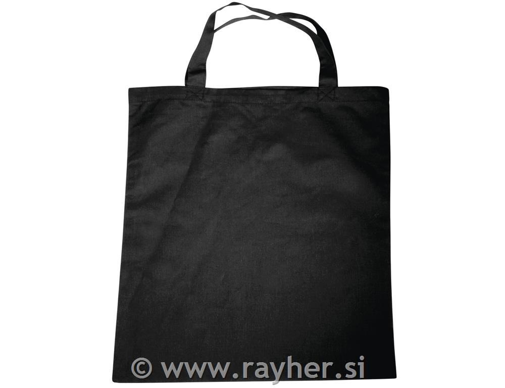 Vrečka bombažna, črna 38x42cm