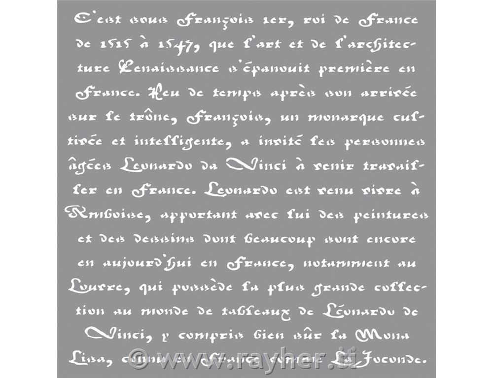 Šablona Napisi, 30.5x30.5cm