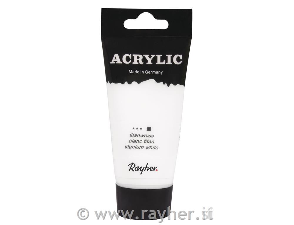 Akrilna barva Artists , titanium bela, 75ml